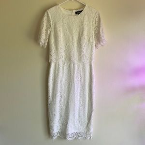 Lulus White Lace Dress